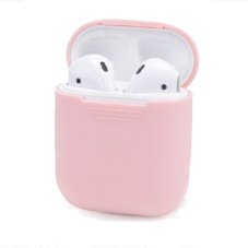 Силиконовый кейс подходит для AirPods светло-розовый ISA (гарантия 2 недели)